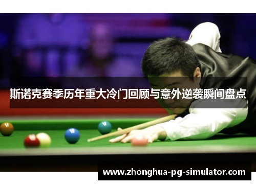 斯诺克赛季历年重大冷门回顾与意外逆袭瞬间盘点