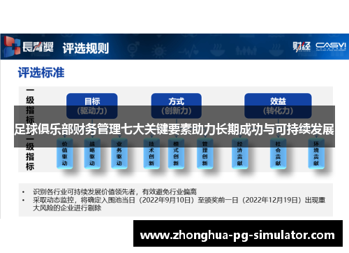 足球俱乐部财务管理七大关键要素助力长期成功与可持续发展